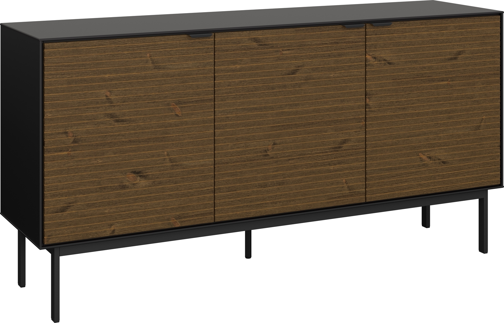 Soma skänk med 3 dörrar - Svart/espresso Soma skänk med 3 dörrar - Svart/espresso