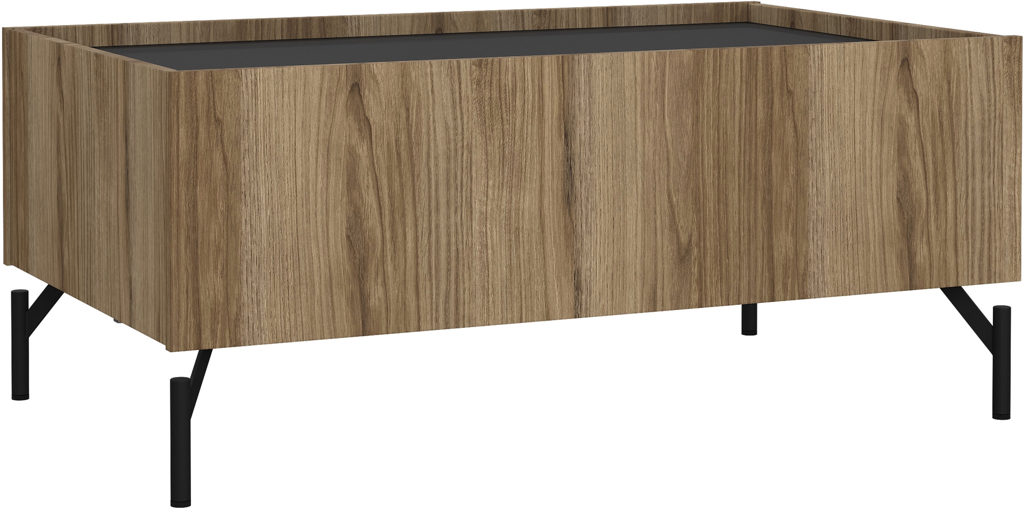 Bergen soffbord - Catania ek/mattsvart