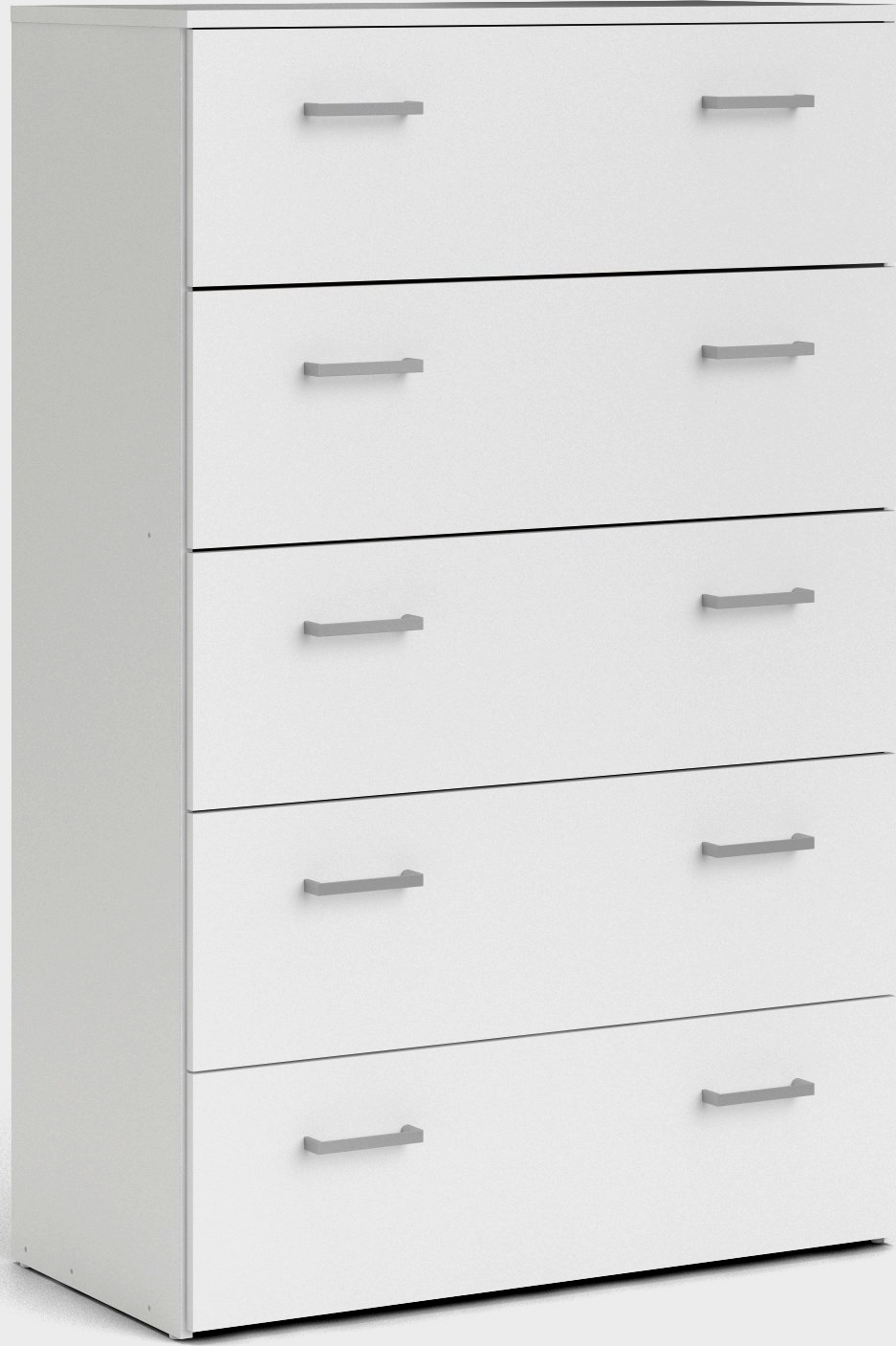 Space Byrå vit med 5 lådor bredd 74 cm och 115 cm hög Space Byrå vit med 5 lådor bredd 74 cm och 115 cm hög