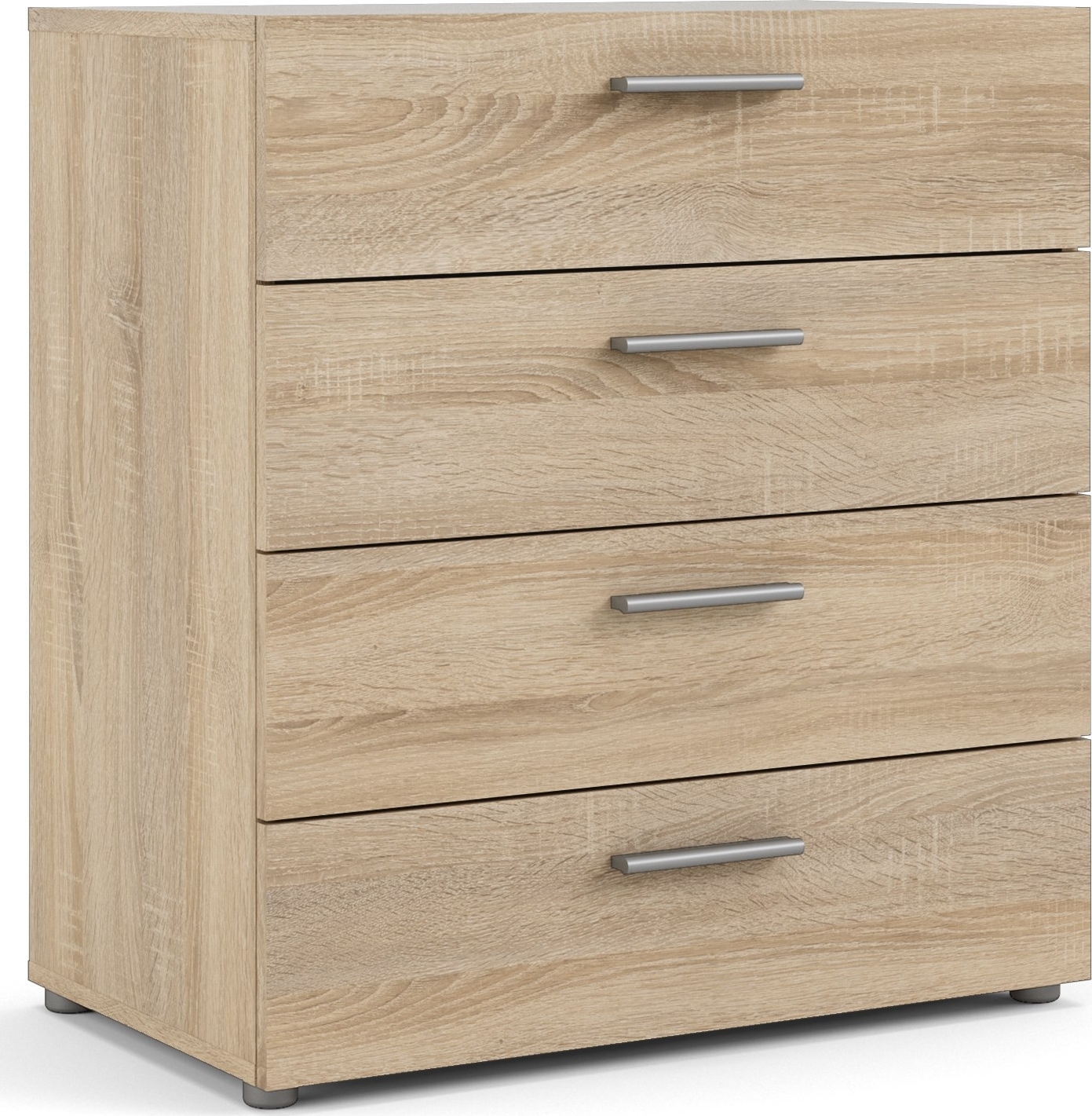 Pepe brede ladekast met 4 laden - Eikenhout