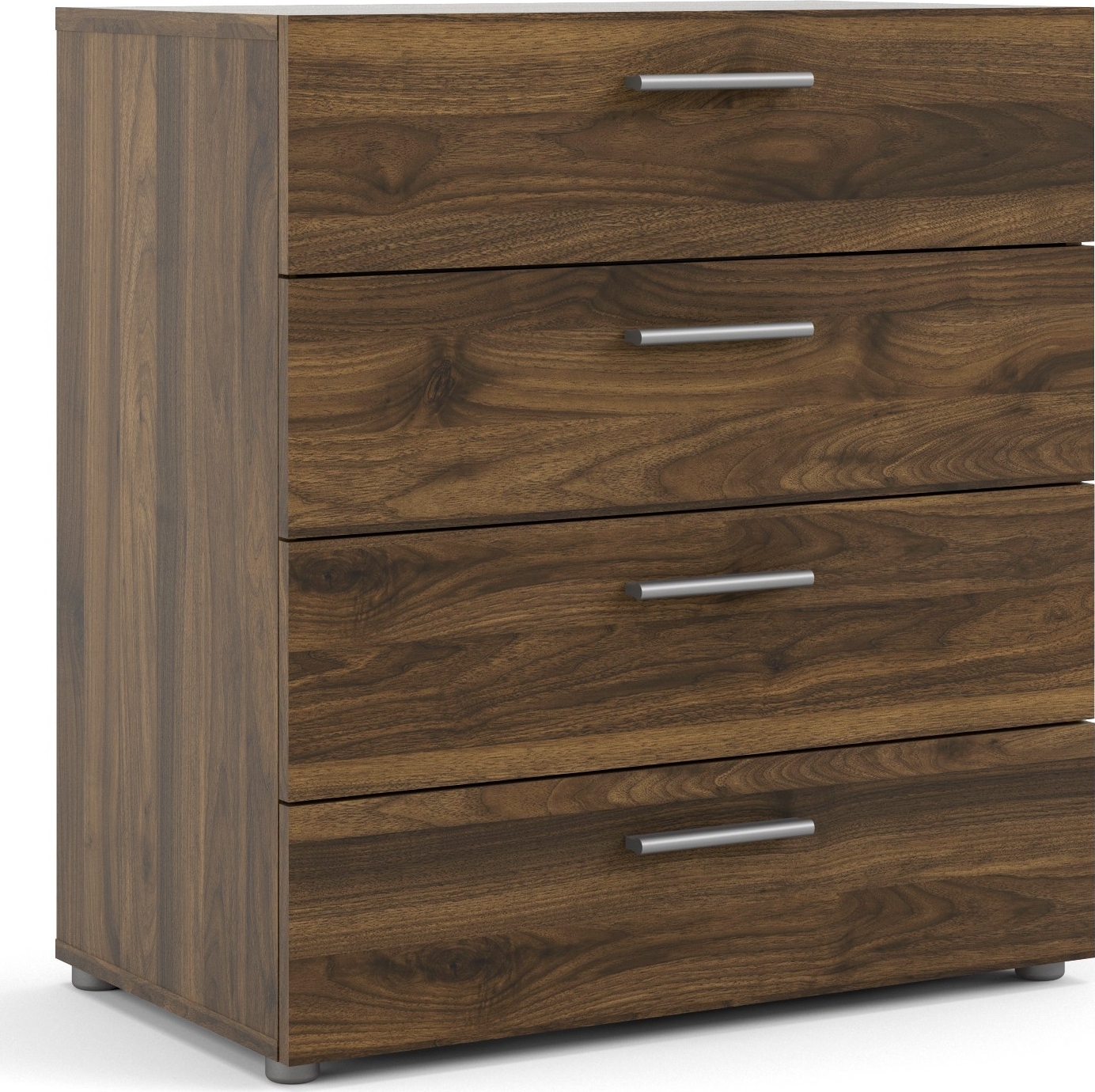 Pepe bred byrå med 4 lådor - Valnöt Pepe bred byrå med 4 lådor - Valnöt