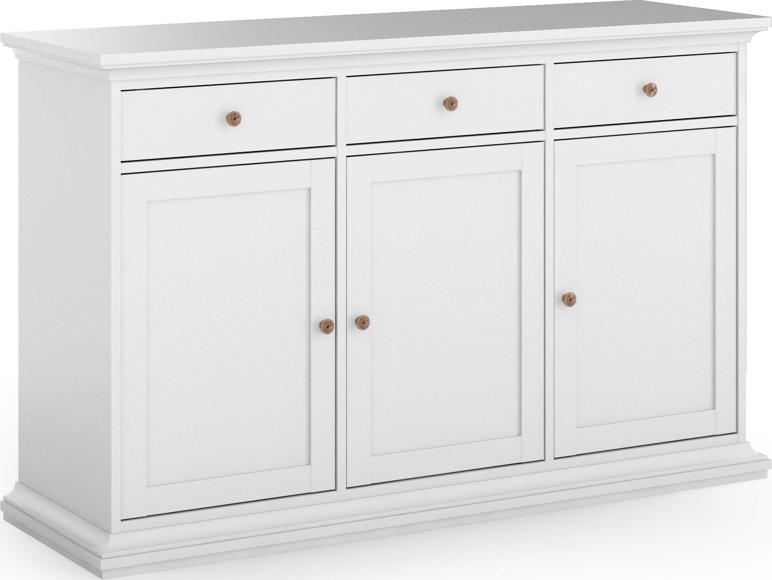 Paris dressoir met 3 kasten en 3 lades - Wit