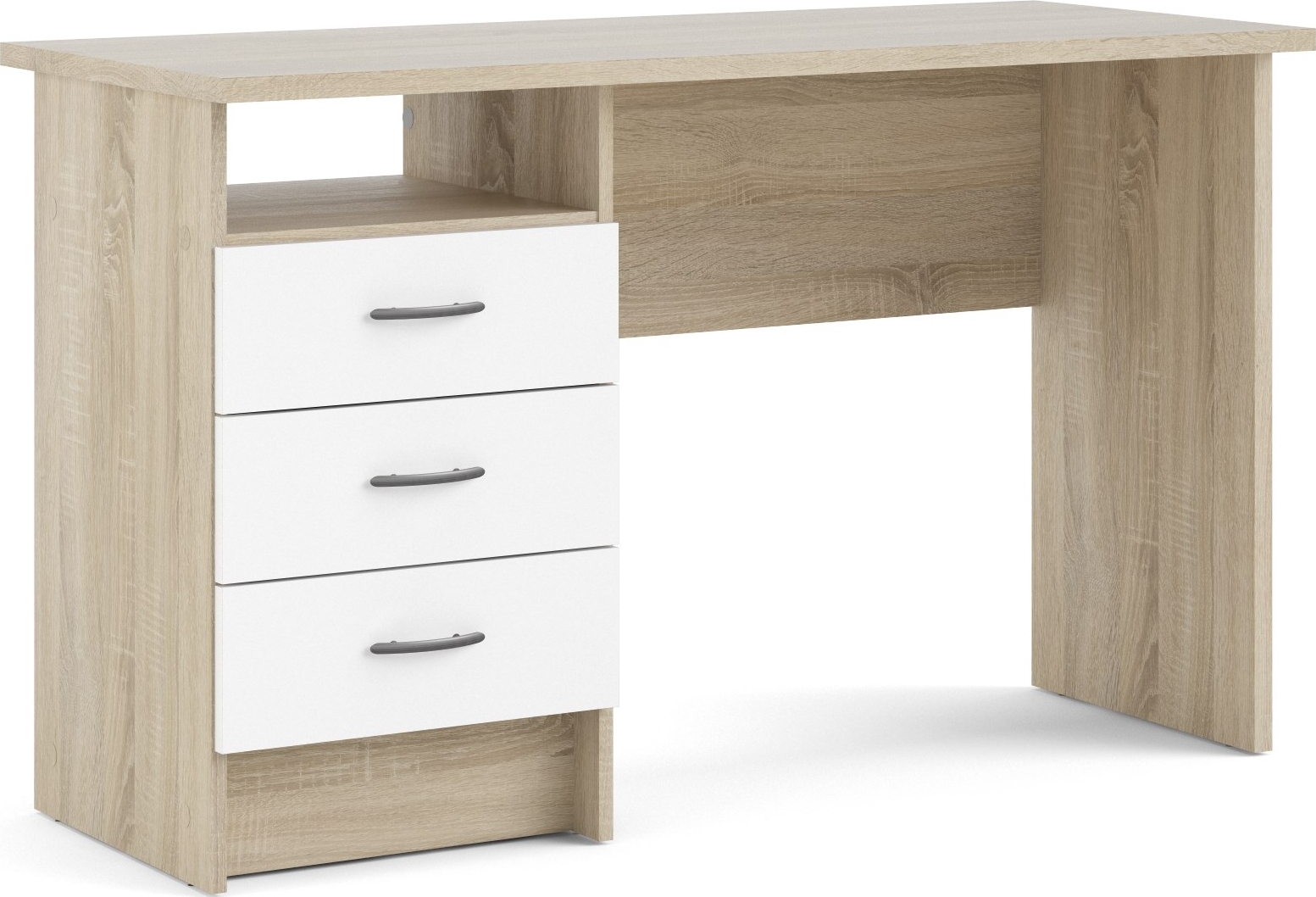 Function Plus skrivbord 120,1 x 48,1 x 72,6 cm - Ek/vit