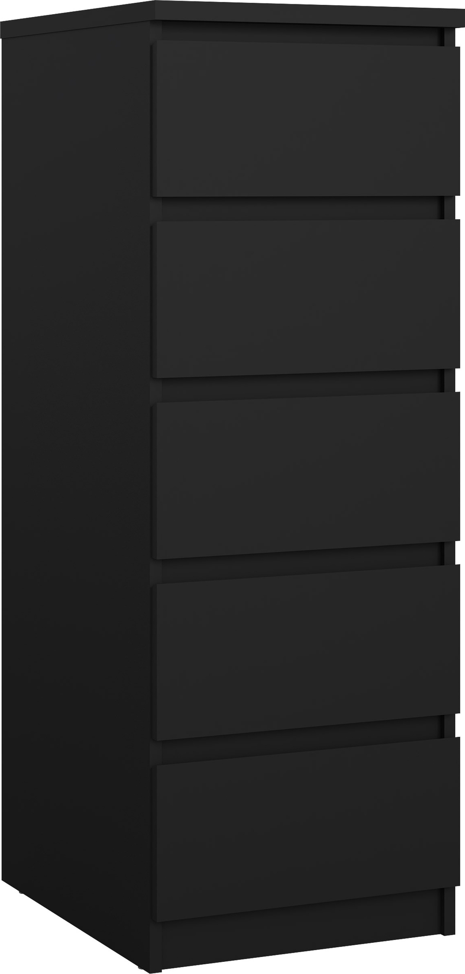 Naia slank dressoir met 5 laden - Zwart
