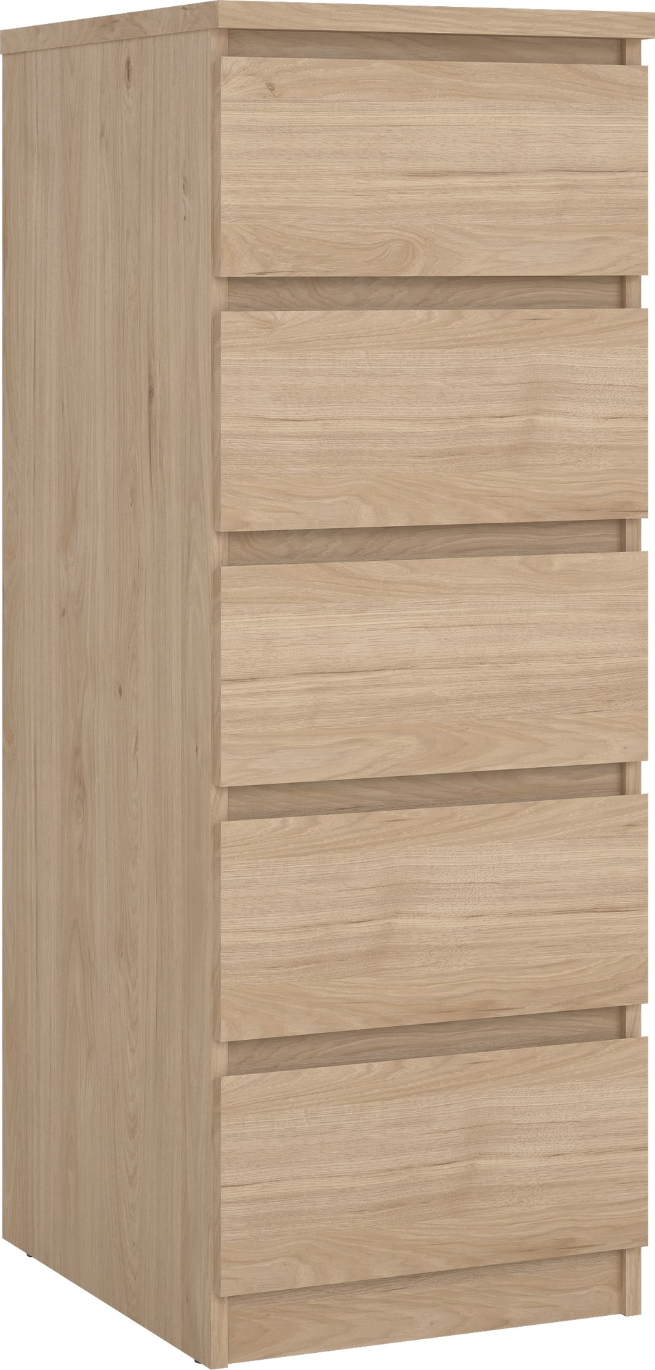 Naia smal dressoir met 5 laden - Hickory