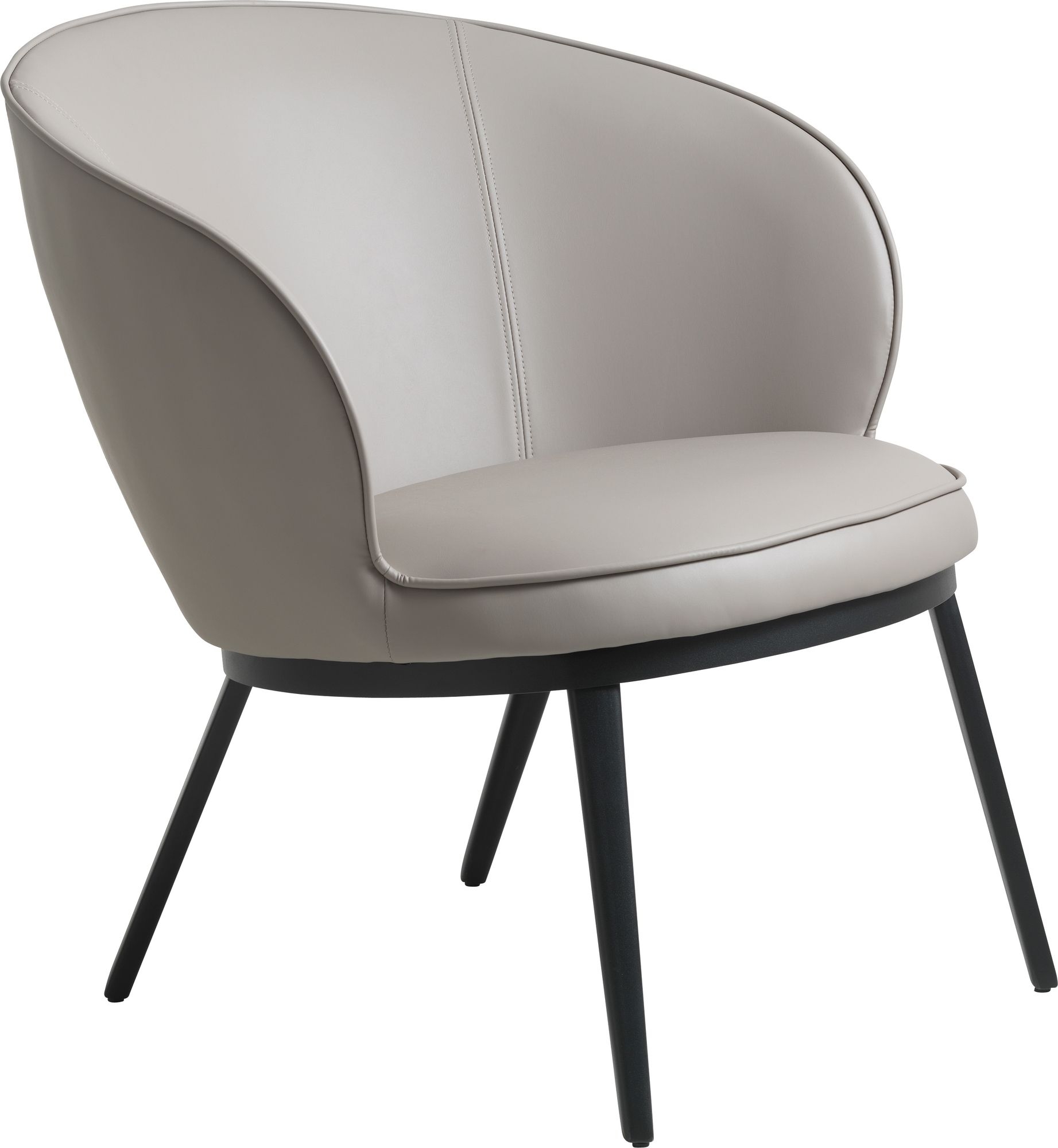 Billy clubfauteuil grijs PU