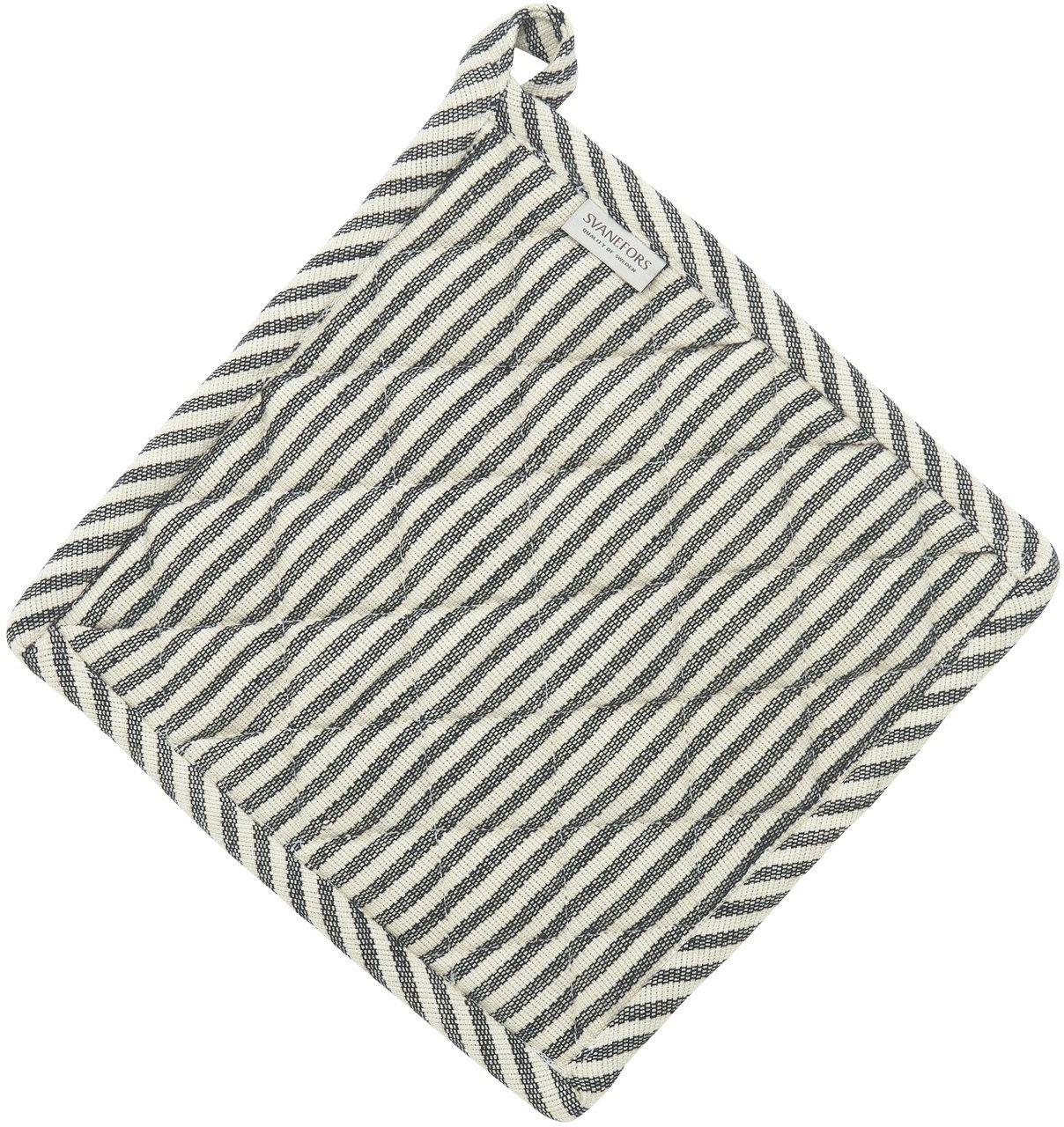 Kitty pannenlap 22 x 22 cm - Zwart/wit