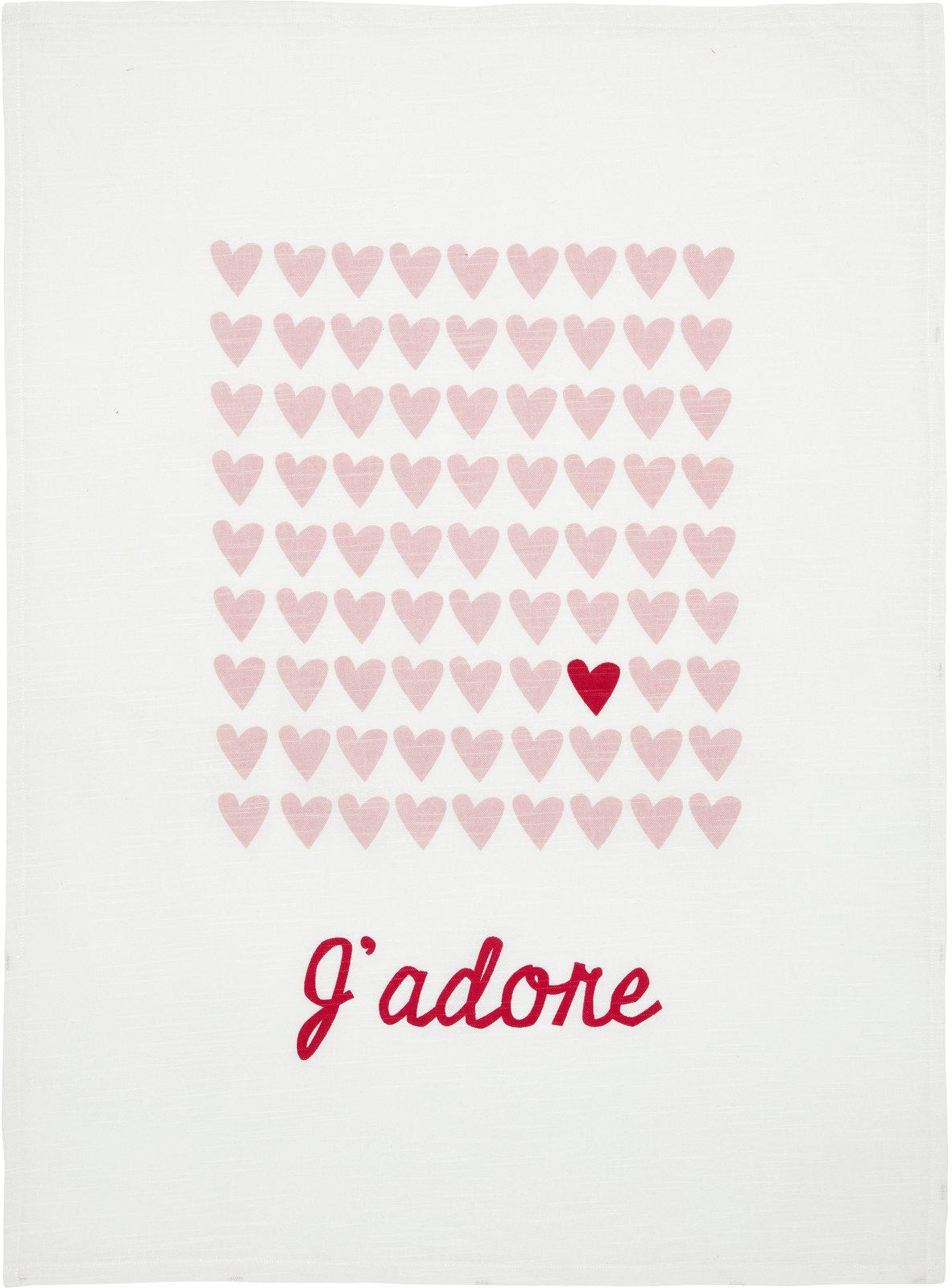 J'adore keukendoek 50 x 70 cm - Roze