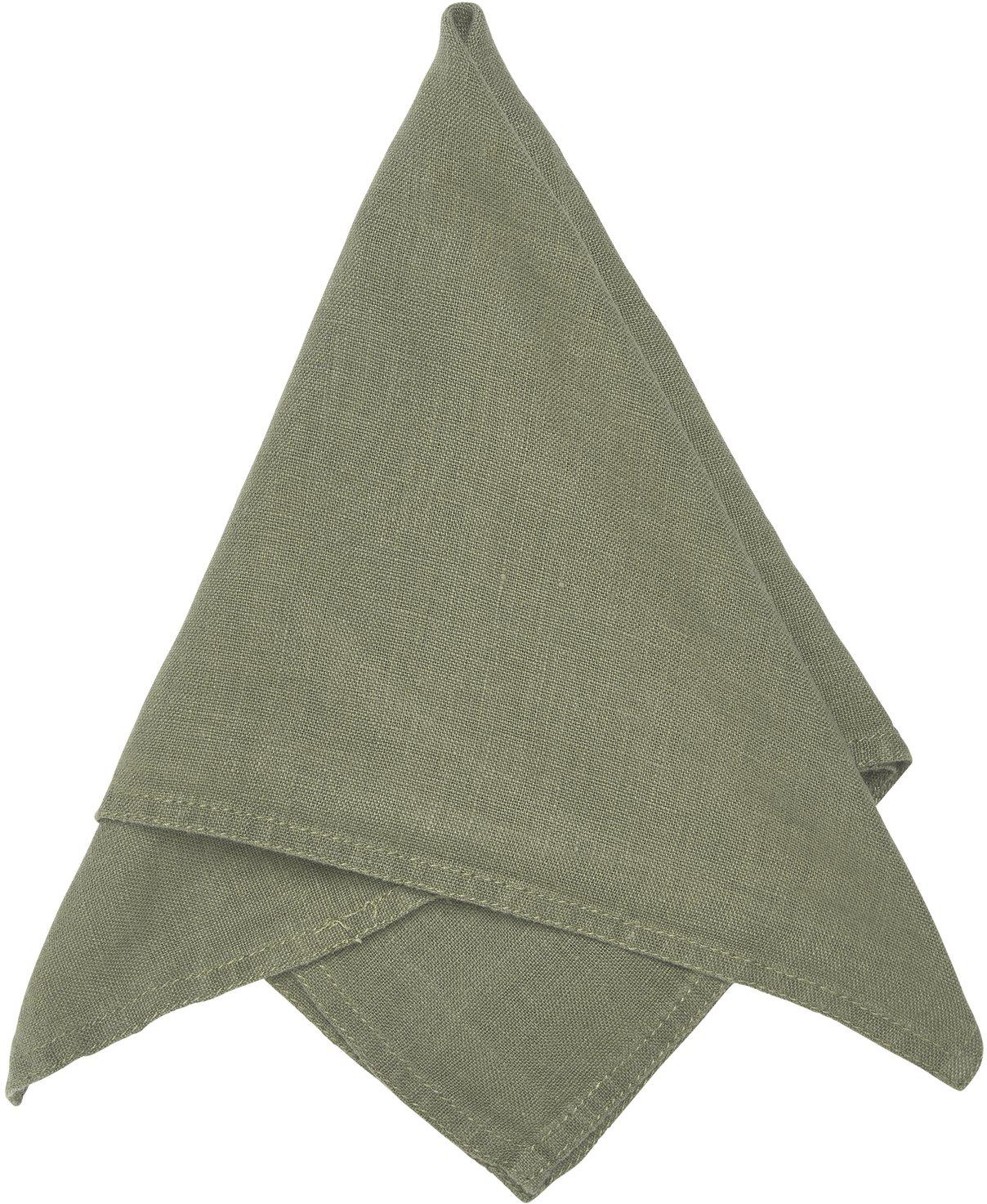 Julie servett 45 x 45 cm - Mossgrön Julie servett 45 x 45 cm - Mossgrön