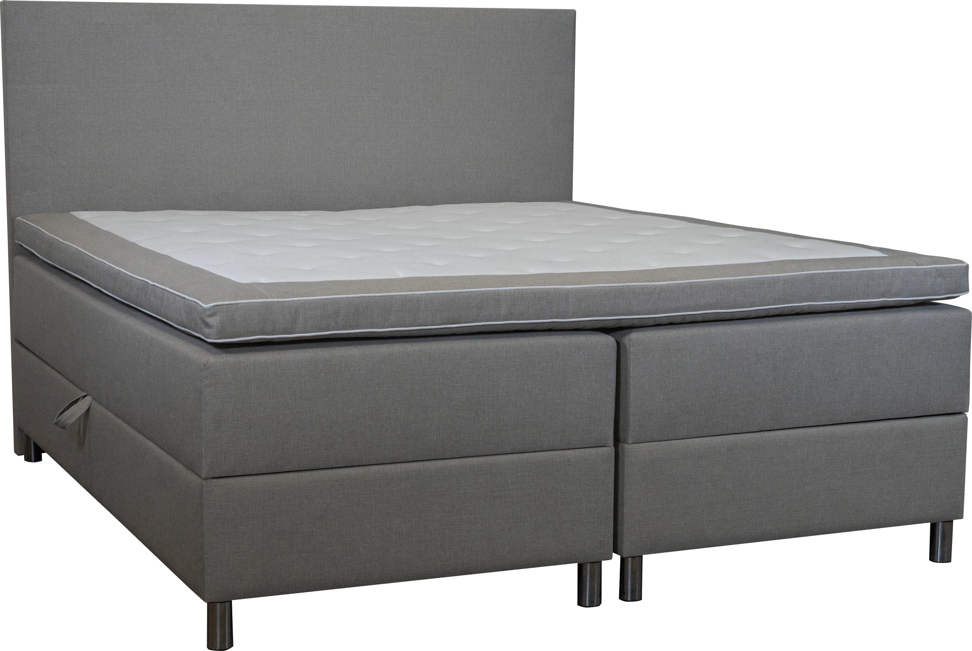 Bed met opbergruimte beige bedstee 180x200 cm