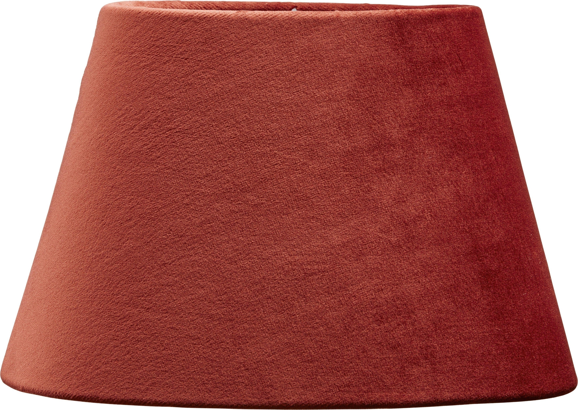Ovale fluwelen lampenkap - Roest Ovale fluwelen lampenkap - Roest