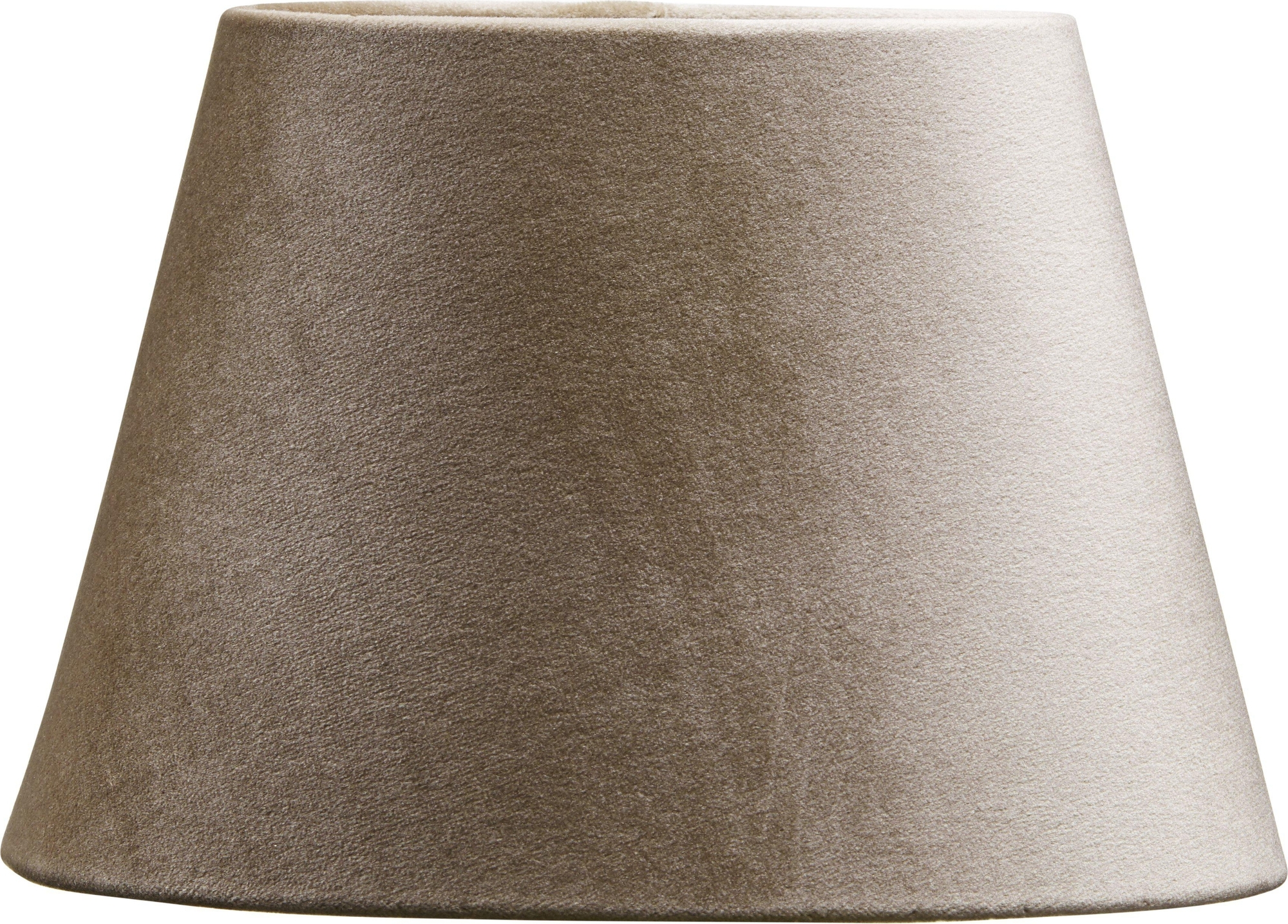 Ovale fluwelen lampenkap - Beige