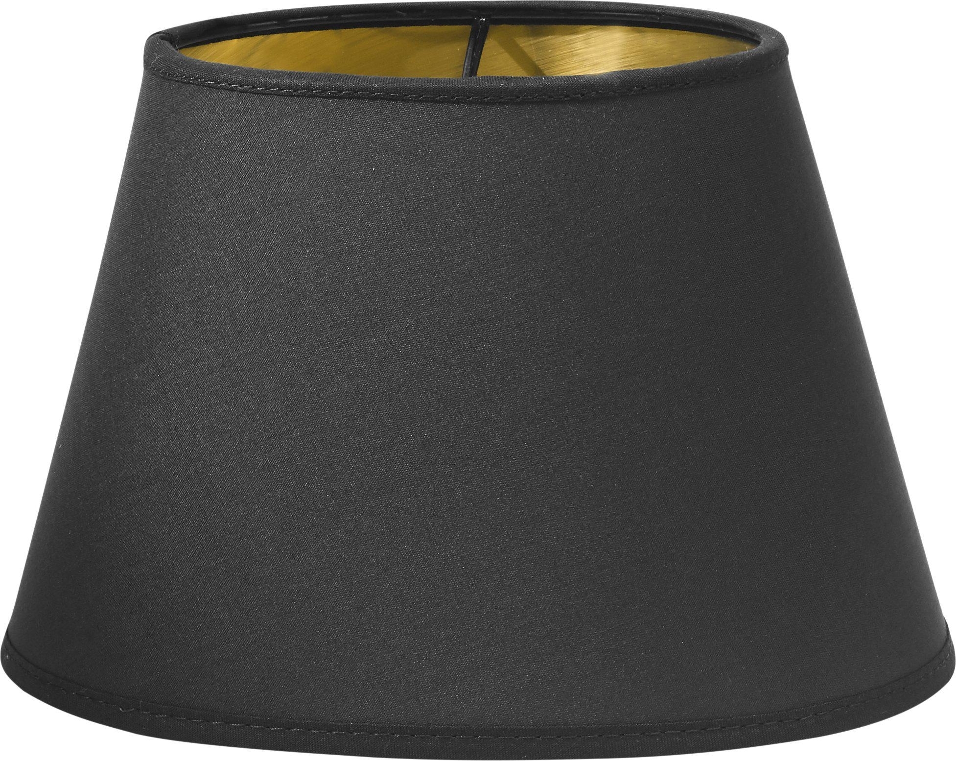 Ovale metalen binnenkap - Zwart/Goud Ovale metalen binnenkap - Zwart/Goud