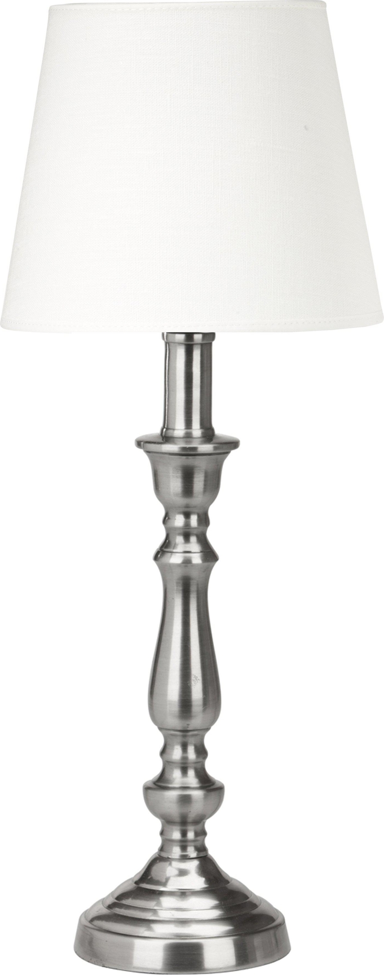 Therese bordslampa - Offwhite/antiksilver