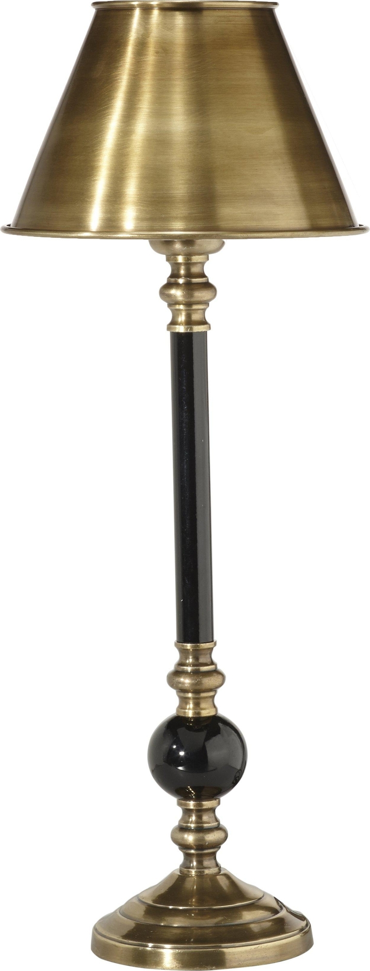 Abbey tafellamp - Messing/zwart - 49 cm