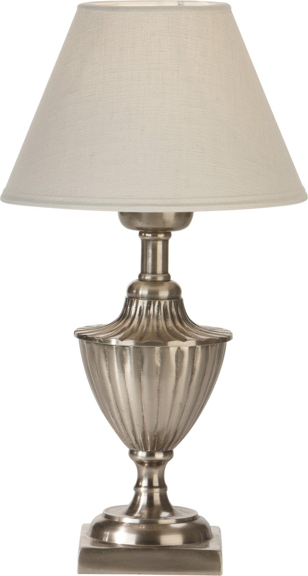 Pollino tafellamp - Gebroken wit/antiek zilver - 33 cm Pollino tafellamp - Gebroken wit/antiek zilver - 33 cm