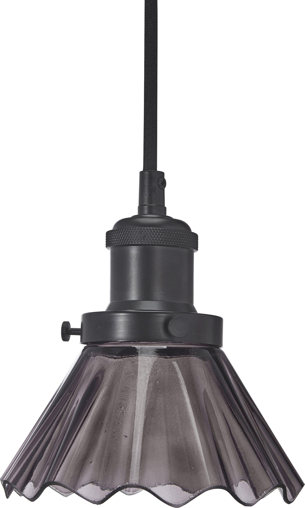 August geplooide raamlamp - Zwart - 15 cm