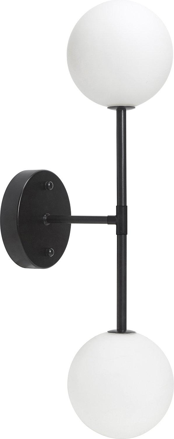 Sigma dubbele wandlamp - Zwart Sigma dubbele wandlamp - Zwart