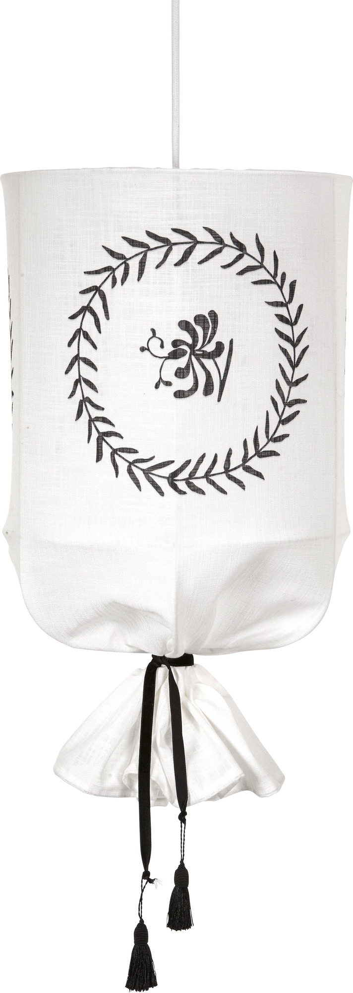 Round Carl Larsson taklampsk�rm - Vit