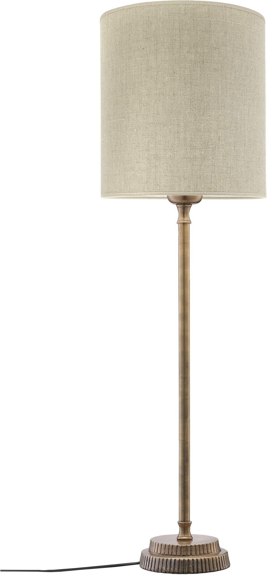 Kent tafellamp - Linnen/messing - 61 cm
