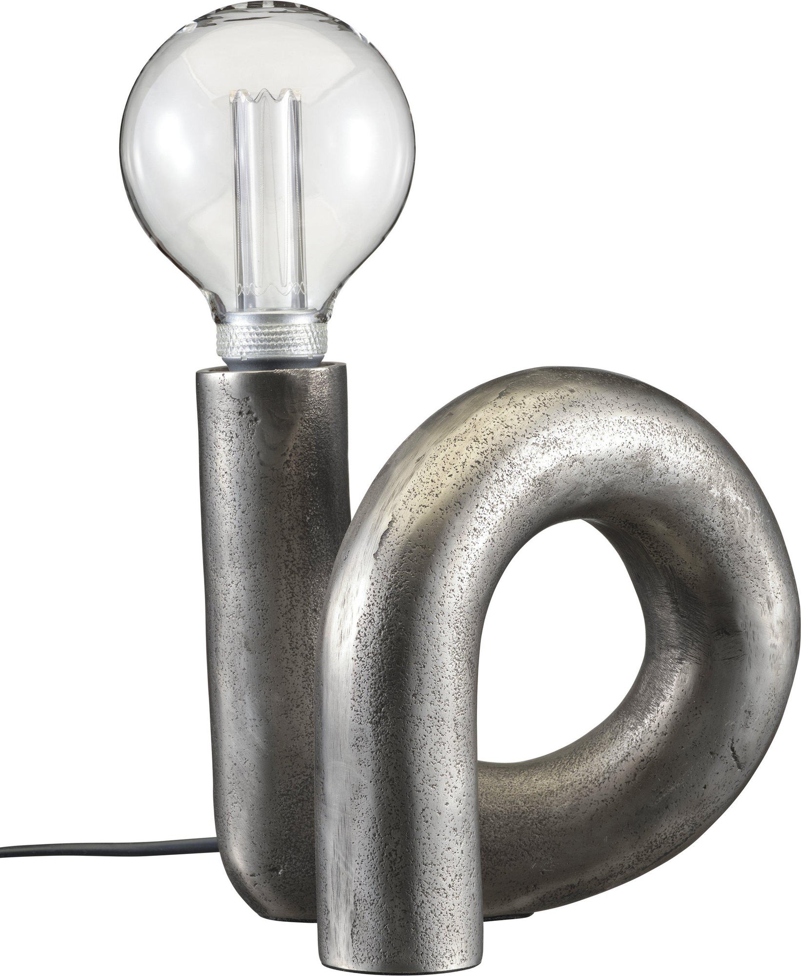 Opmerking Swirl tafellamp - Zilver - 18 cm