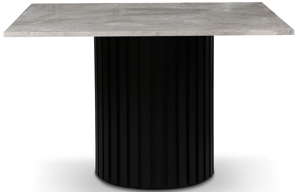 Sumo marmorbord 120x120 cm - Svart / gr�beige