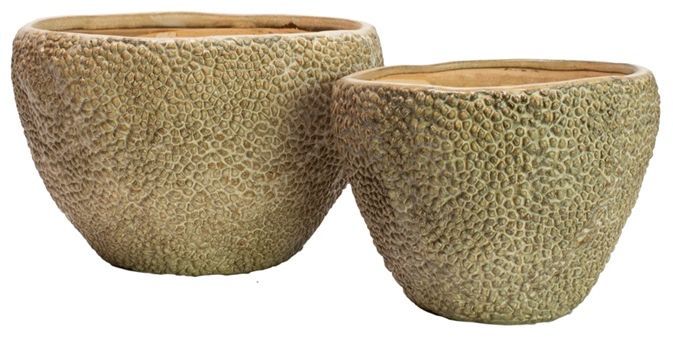 Olsson & Jensen Kobe set om 2 st krukor låga - Keramik Olsson & Jensen Kobe set om 2 st krukor låga - Keramik