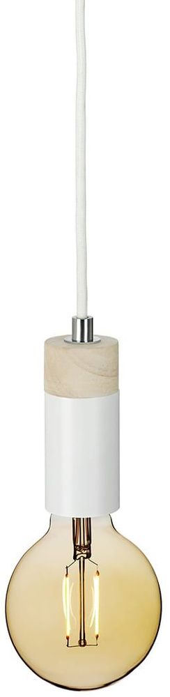 Spartan Wood taklampa - Vit/tr�