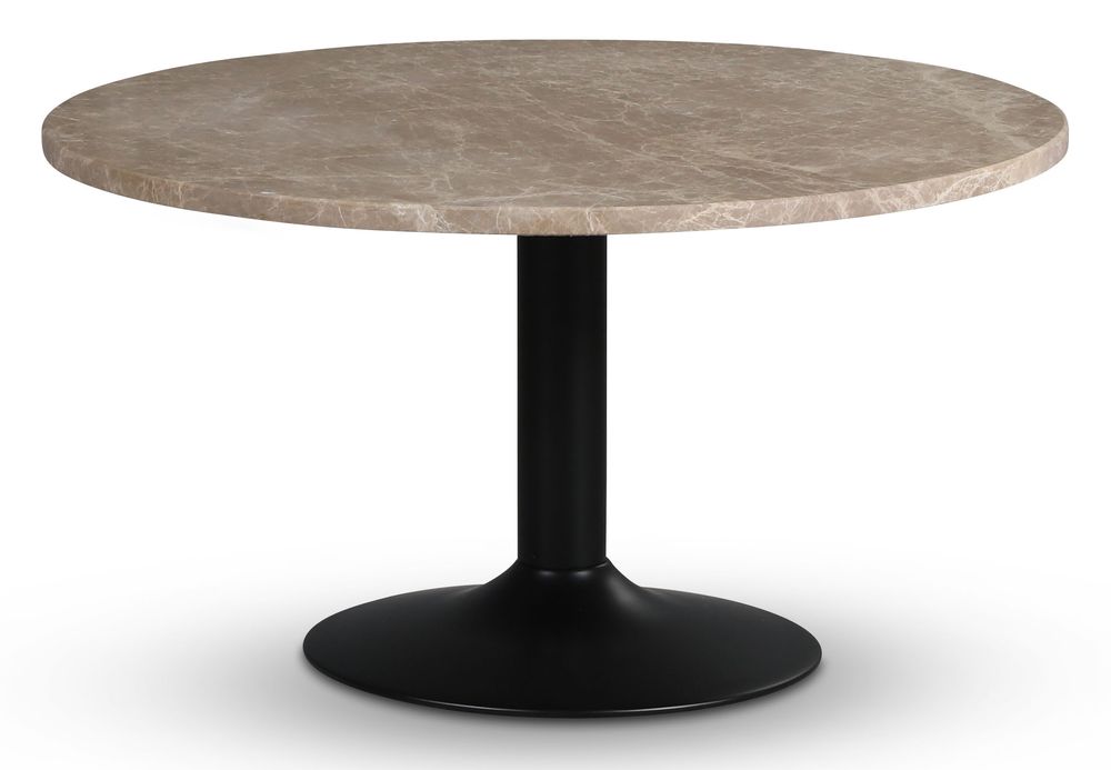 Empire matbord �105 cm - Empradore marmor / Svart trumpetfot