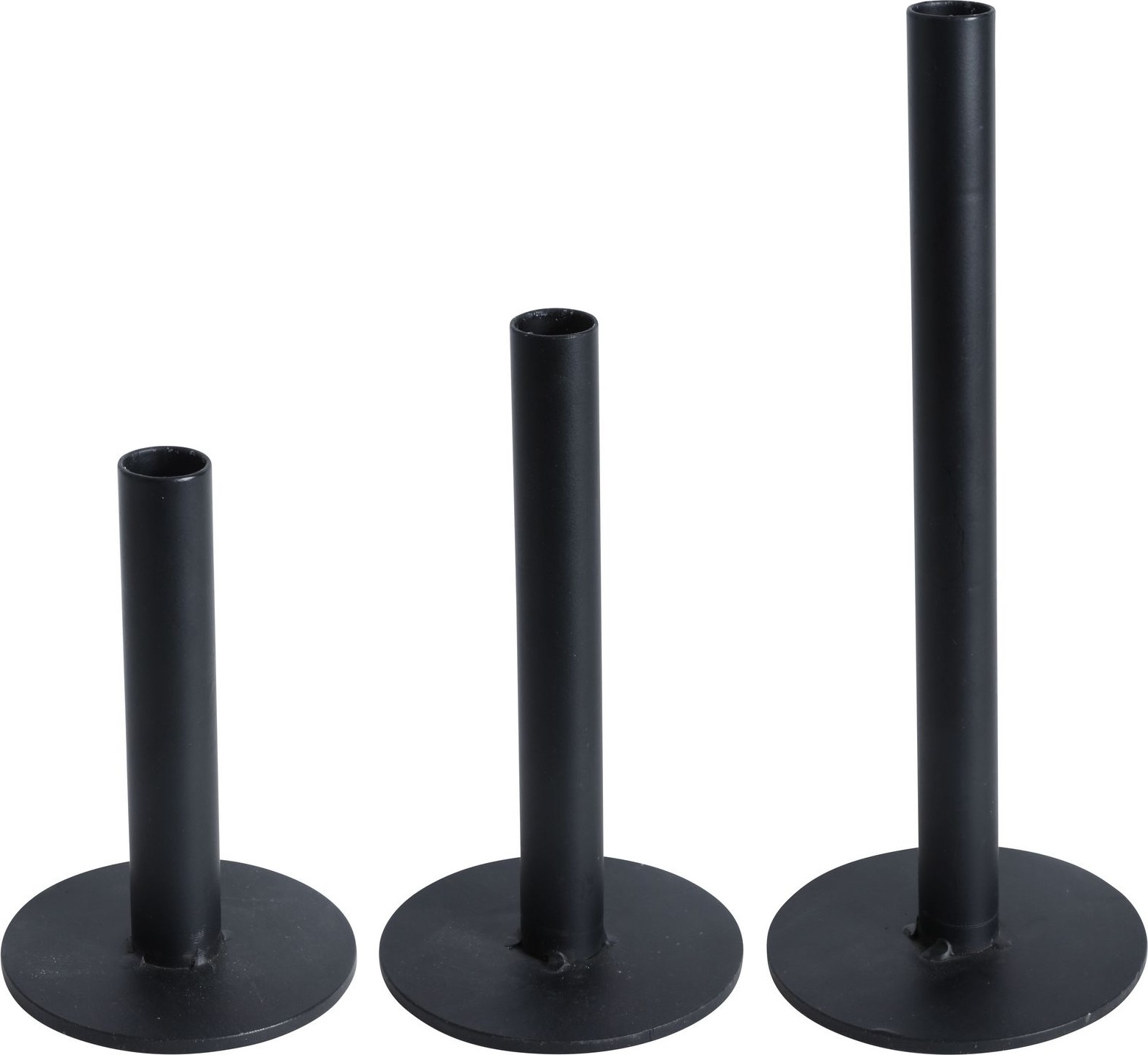 Sot ljusstake - Svart