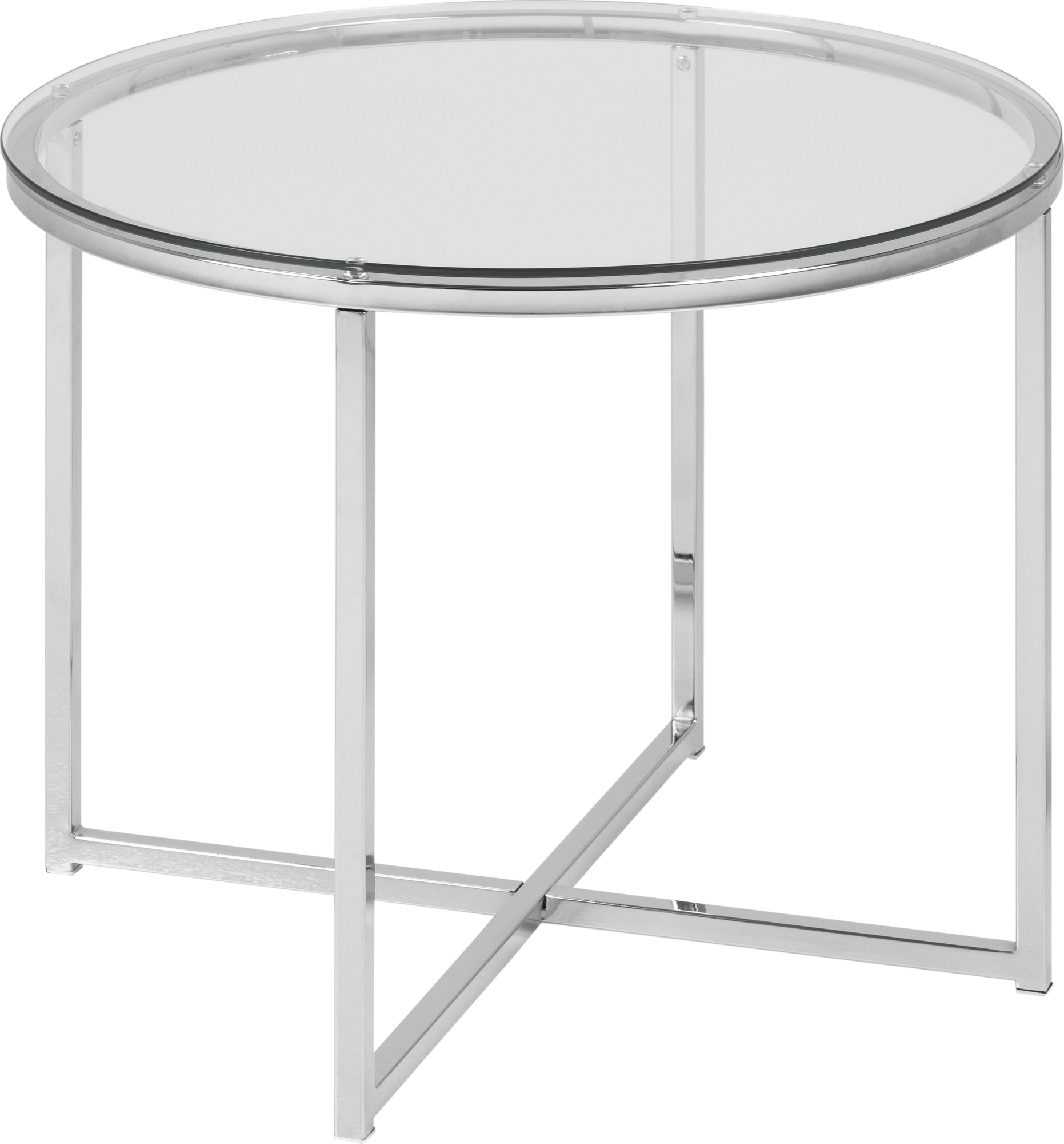 Cross bijzettafel �55 cm - Chroom