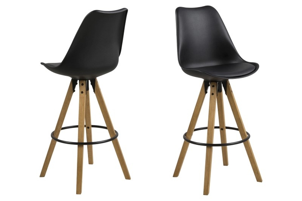 Dima barstol - Svart PU