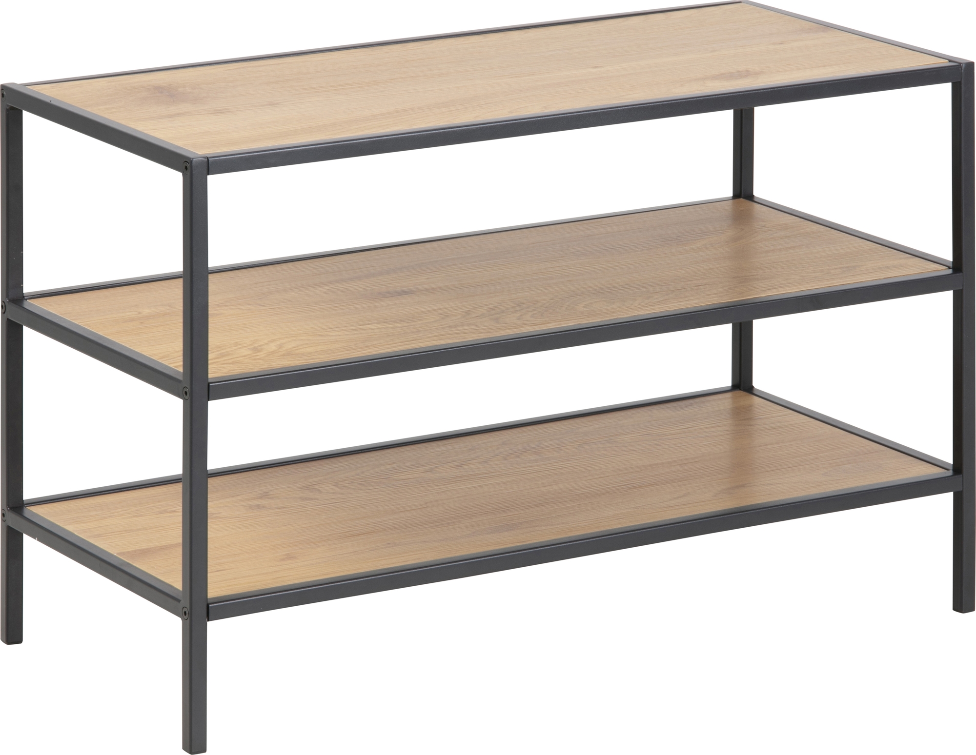 Seaford schoenenplank 50 cm - Eiken/zwart Seaford schoenenplank 50 cm - Eiken/zwart