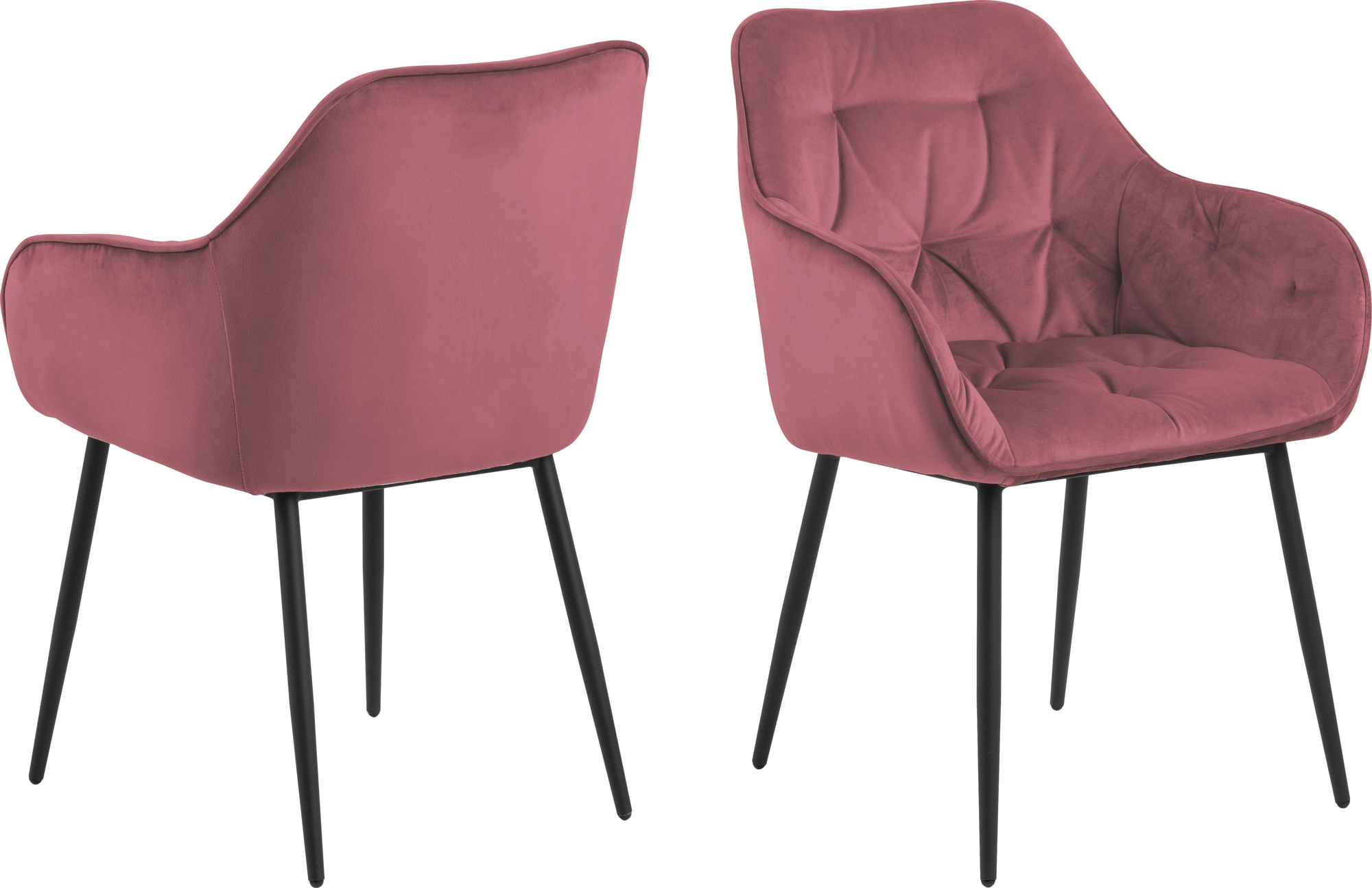 Brooke fauteuil - Roze/zwart Brooke fauteuil - Roze/zwart