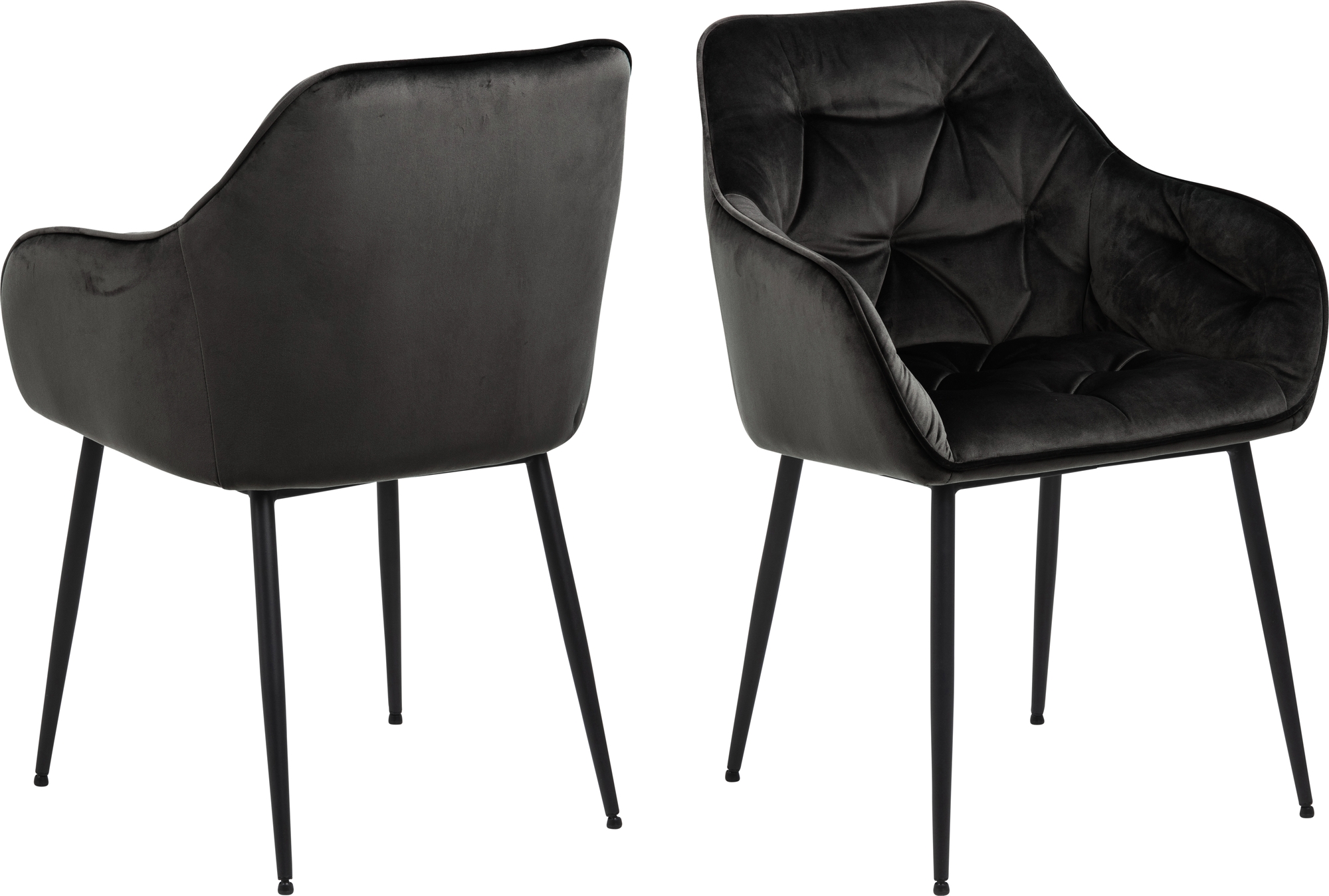 Brooke fauteuil - Grijsbruin/zwart