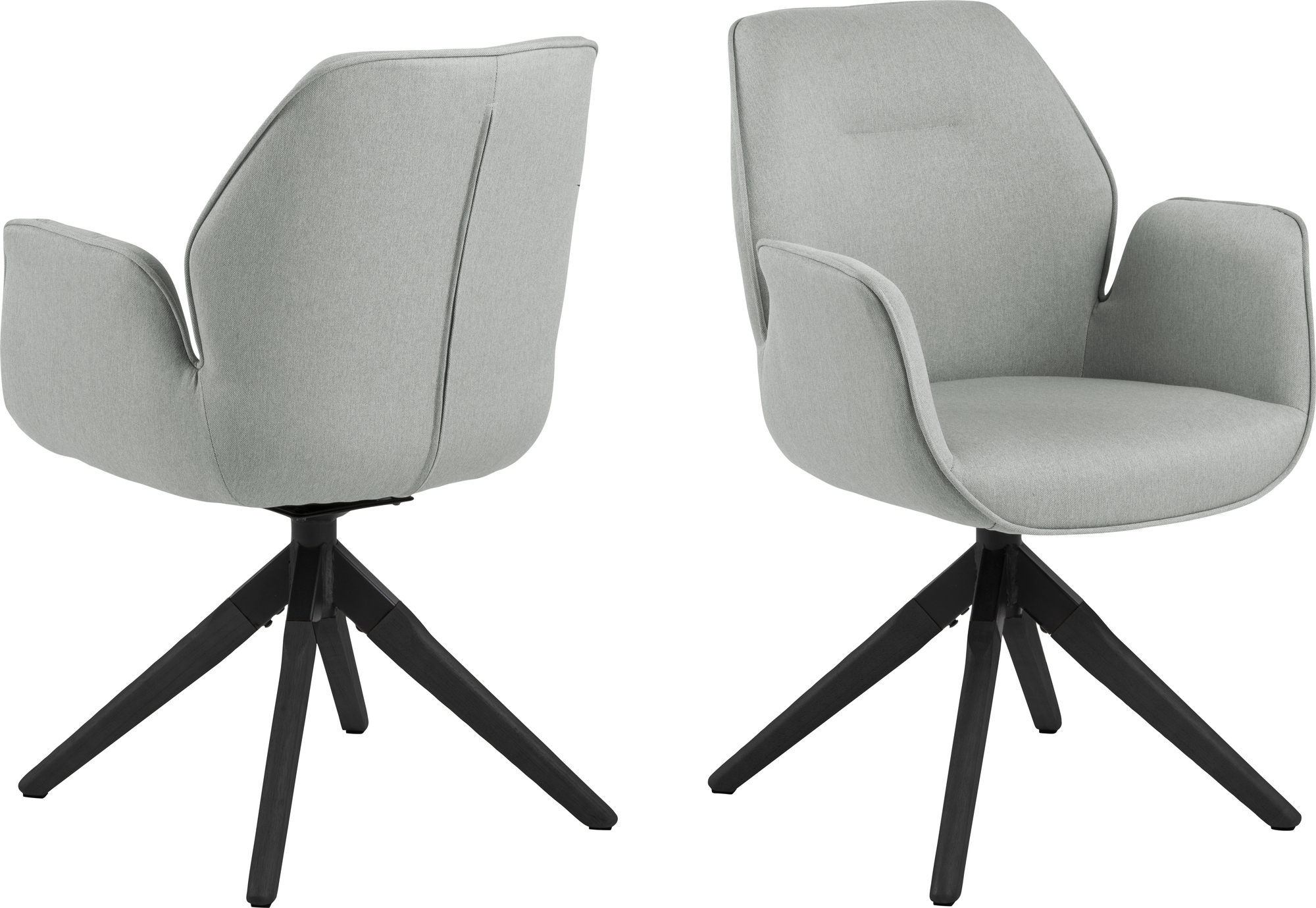 Aura fauteuil - Lichtgrijs/zwart