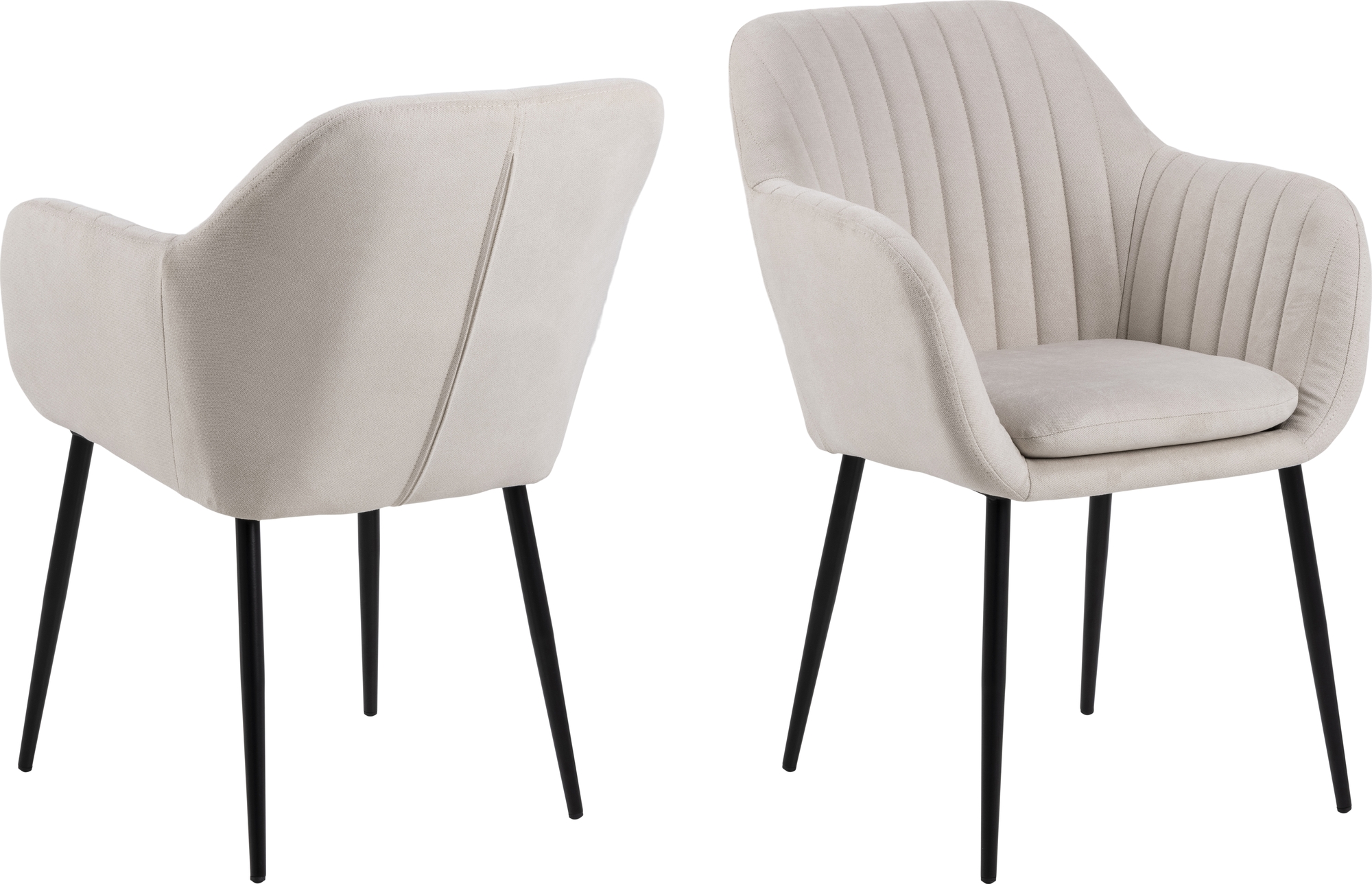 Emilia karmstol - Beige/svart