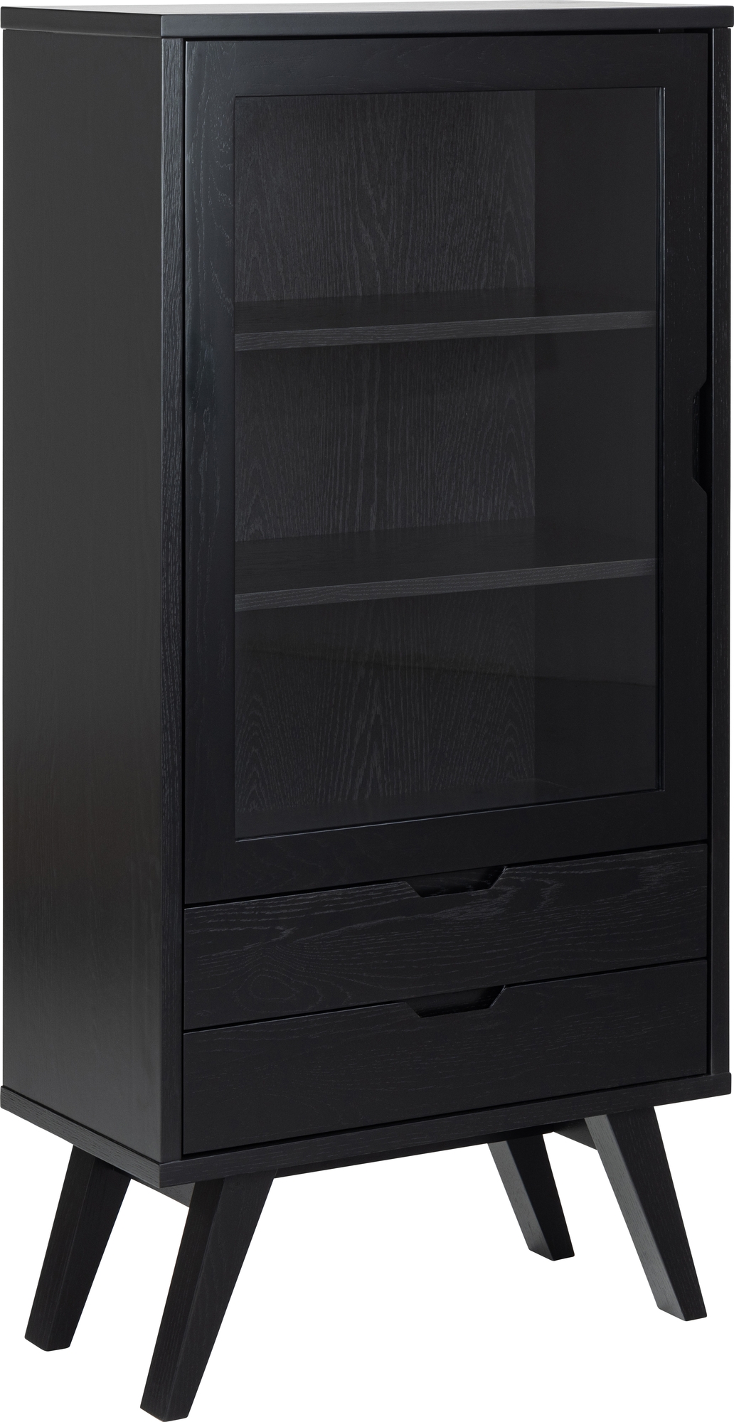 A-Line vitrinekast - Zwart