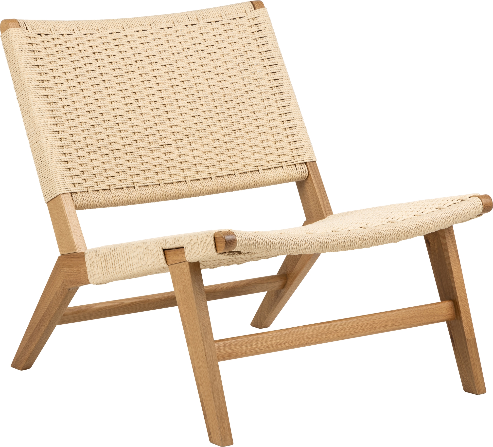 Carson fauteuil - Wit/eiken Carson fauteuil - Wit/eiken