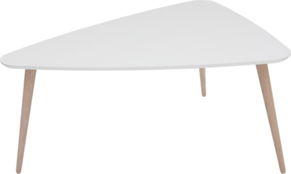 Triango salontafel 110 x 85 cm - Wit/sonoma eiken Triango salontafel 110 x 85 cm - Wit/sonoma eiken