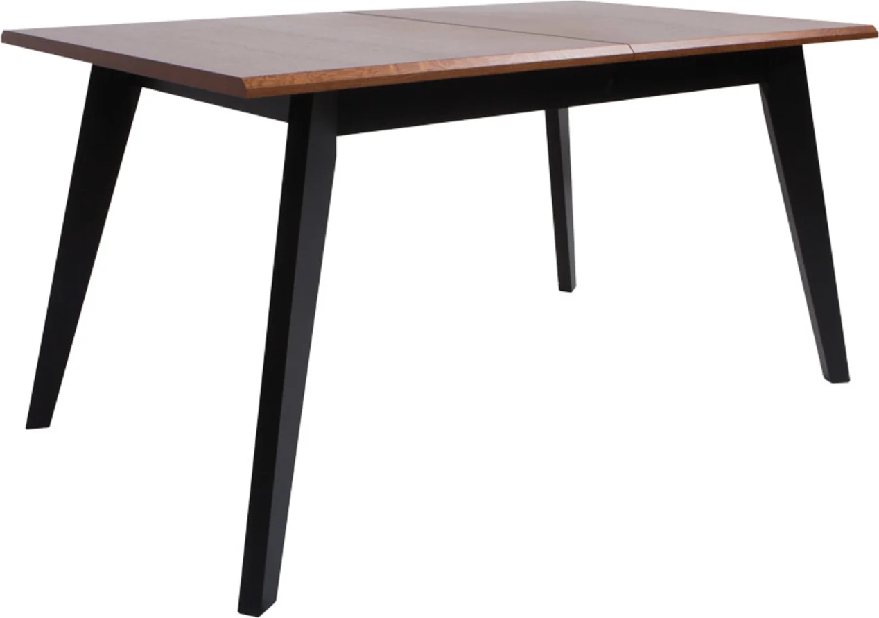 Madison matbord 150-200 x 90 cm - Brun ek/svart