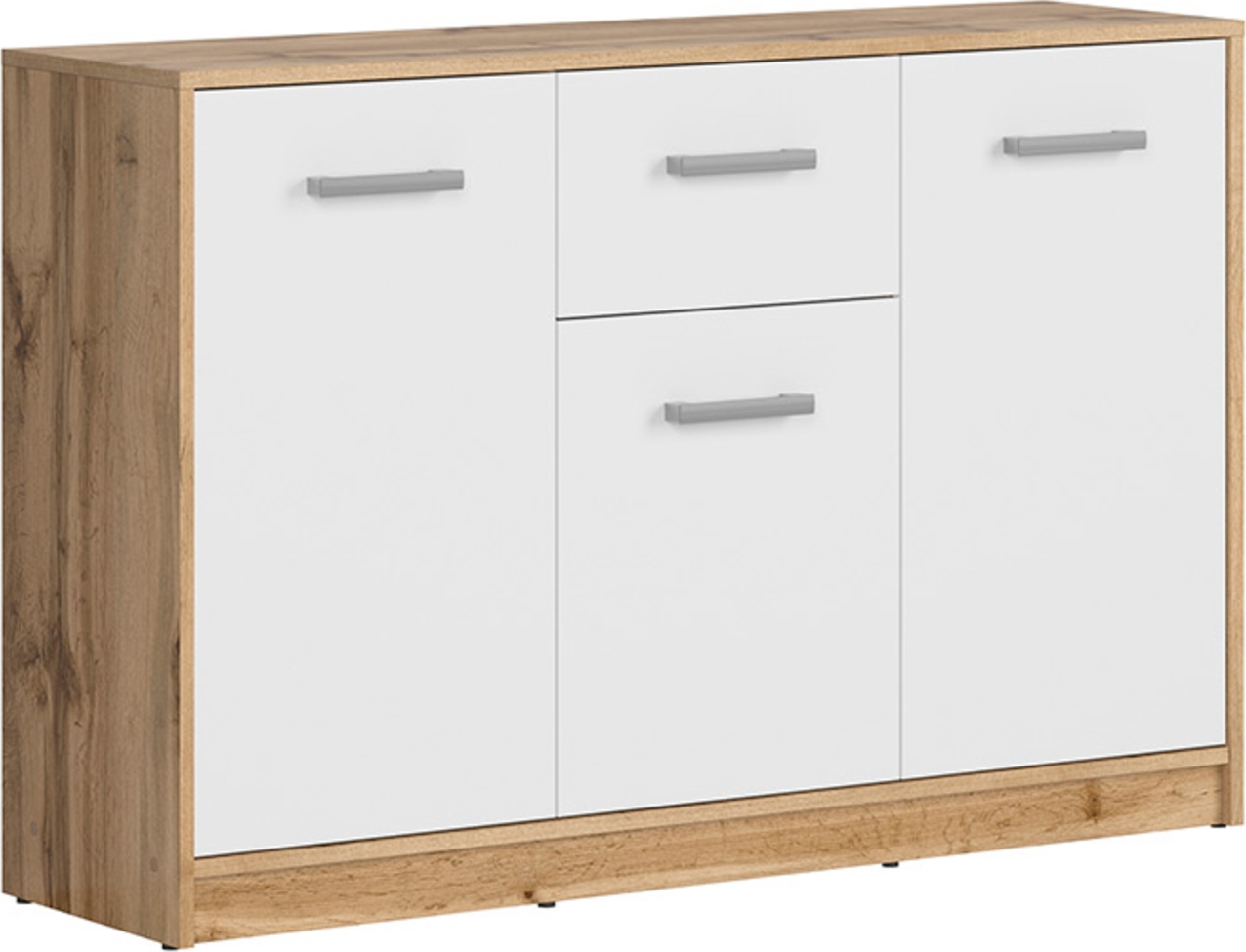 Matos ladekast 118,5 cm - Wotan eiken/wit