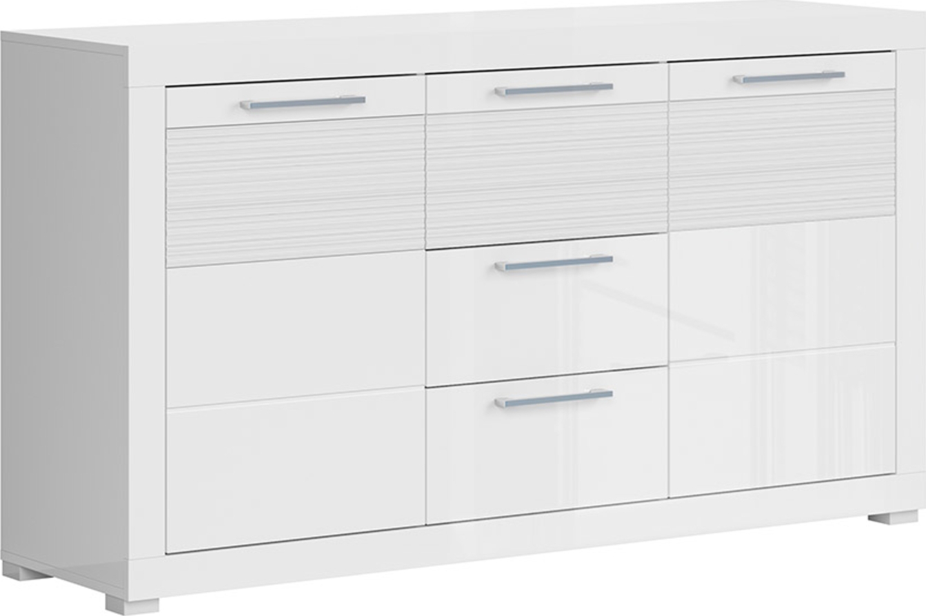 Vlammen dressoir - Wit