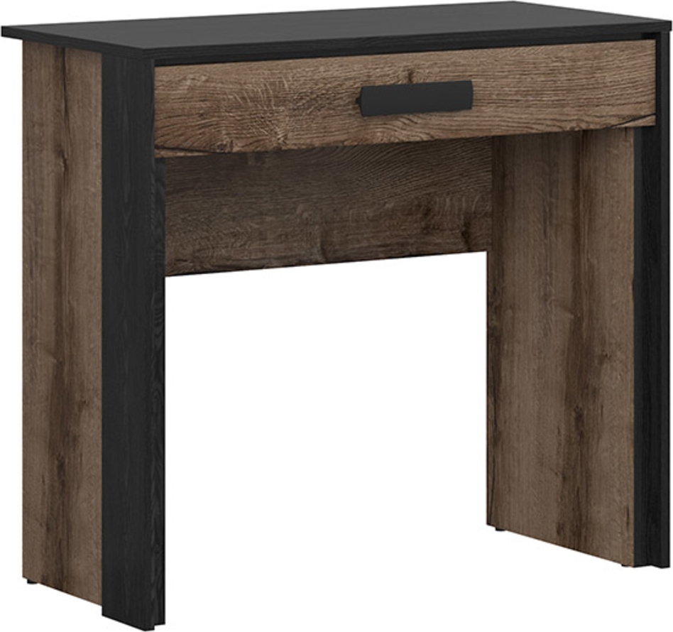 Kassel consoletafel 85 x 41 cm - Donker eiken/zwart eiken