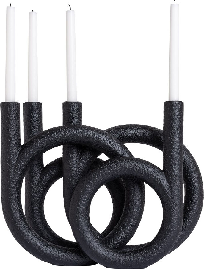 Julie kandelaar 38 x 15 x 30 cm - Zwart