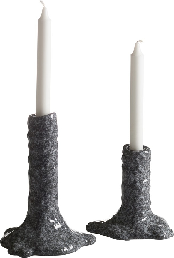 Lizzie kandelaar - Grijs