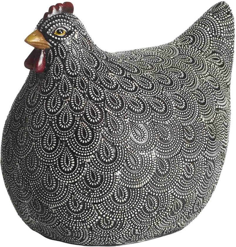 Höna dekoration 20 x 15 x 17 cm - Svart Höna dekoration 20 x 15 x 17 cm - Svart