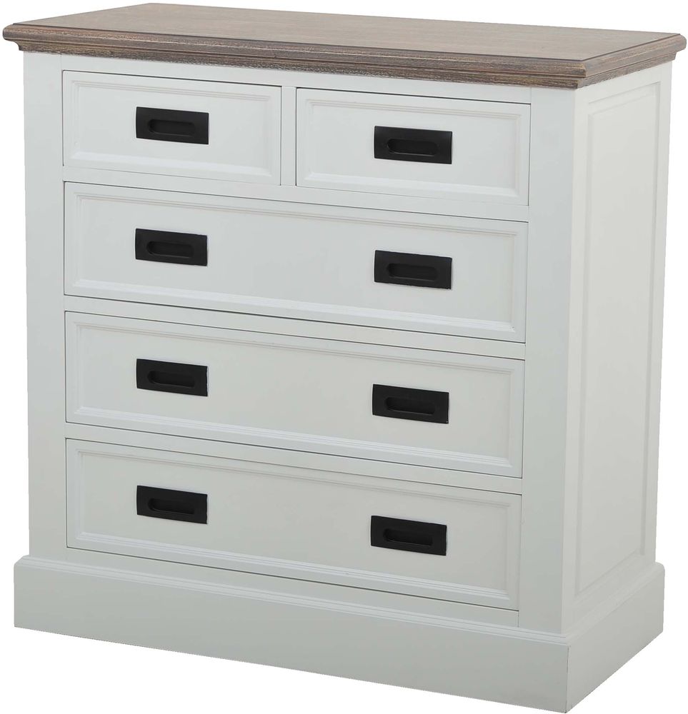 Knight Commode - Wit / Grijsbruin