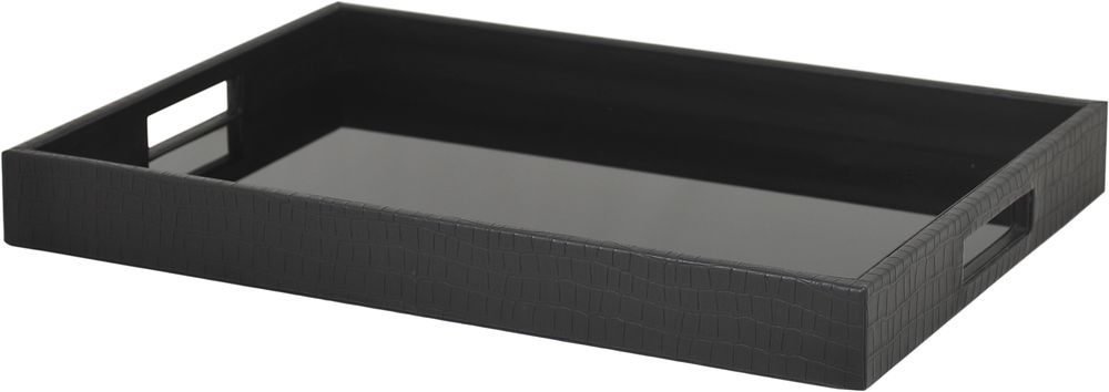 Marcella serveringsbricka - Glas/konstl�der