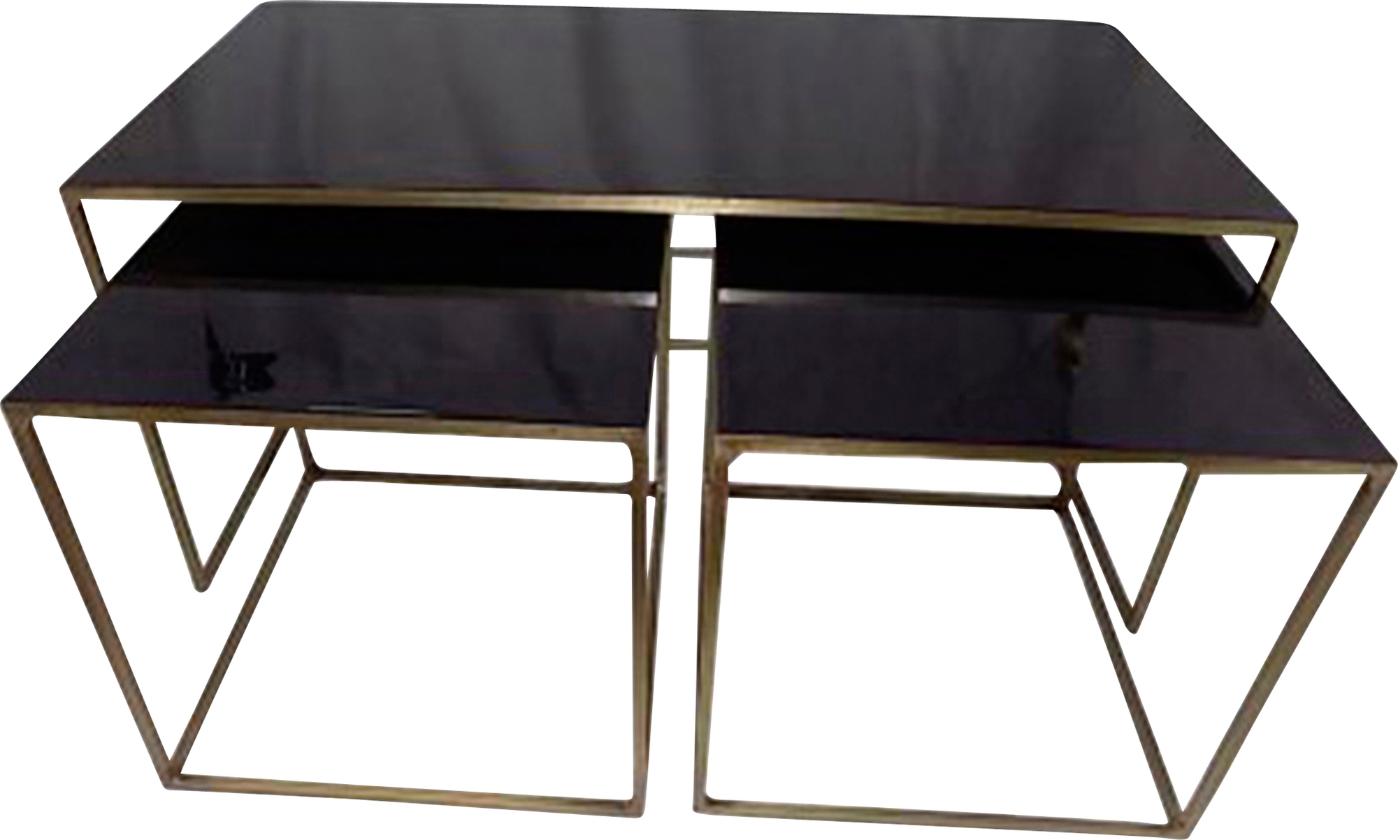 Mayfair salontafel - Antraciet/messing Mayfair salontafel - Antraciet/messing